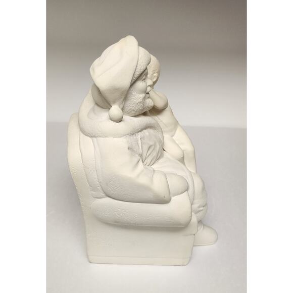 Santa Claus Bisque Ceramic Figurines Ready forTo Paint Christmas, Holiday Decor - Picture 11 of 14